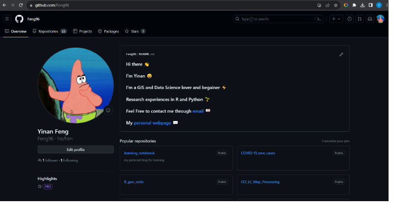 Featured image of post My Github homepage